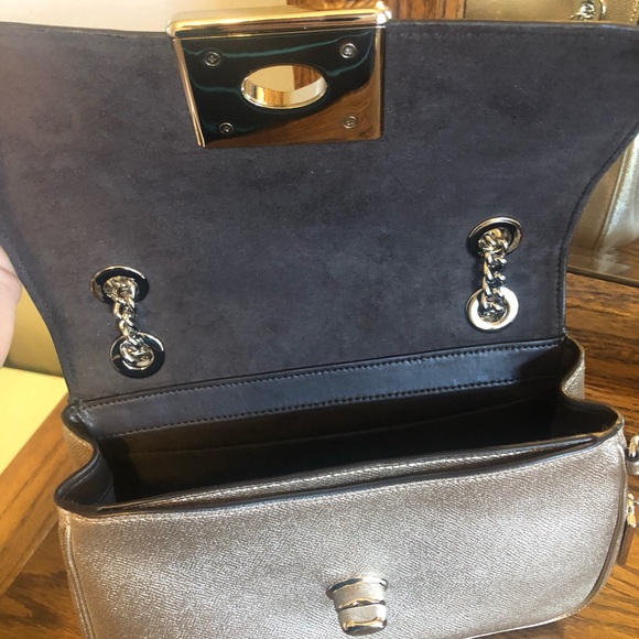 NWT Coach Metallic Leather Crossbody - Picture 5 of 5